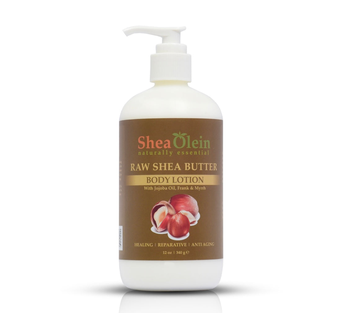 Lotion Shea olein(Raw Shea butter body lotion by Shea olein 12oz)