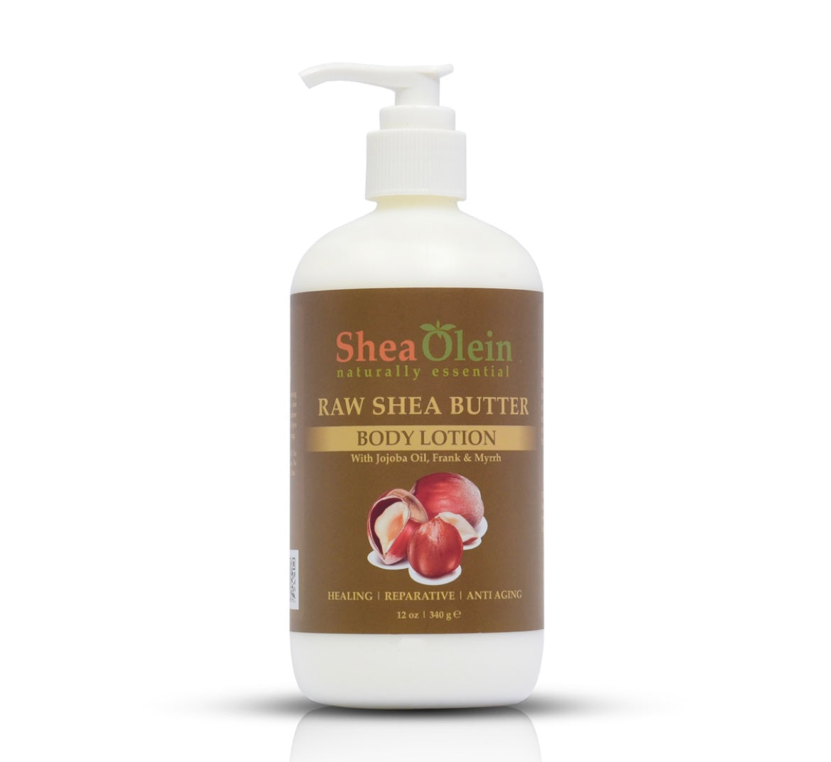 Lotion Shea olein(Raw Shea butter body lotion by Shea olein 12oz)